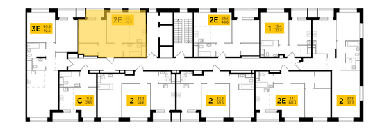 Продажа 2-комнатной квартиры 49,9 м², 11/22 этаж