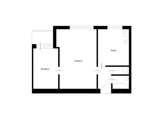 Продажа 2-комнатной квартиры 40,1 м², 5/6 этаж