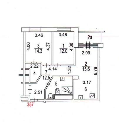 Продажа 3-комнатной квартиры 76 м², 5/16 этаж