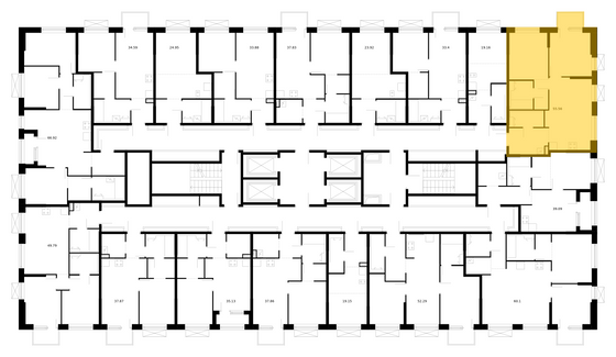 Продажа 2-комнатной квартиры 55,6 м², 24/24 этаж