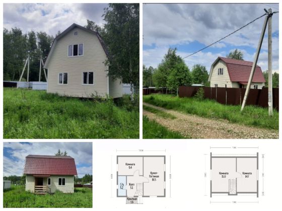 Продажа дома, 71 м², с участком 6 соток