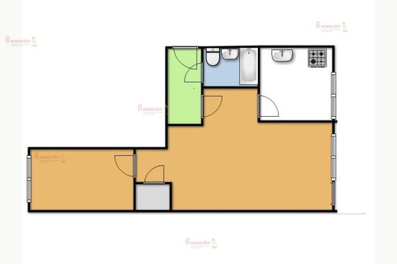 Продажа 2-комнатной квартиры 44 м², 1/5 этаж