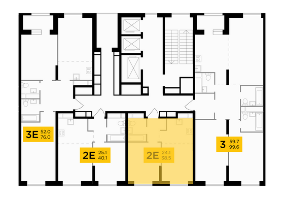 Продажа 2-комнатной квартиры 38,5 м², 30/30 этаж