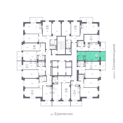 Продажа квартиры-студии 24,5 м², 17/25 этаж