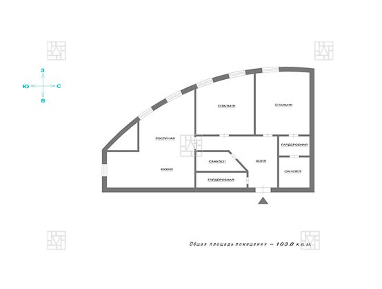 Продажа 1-комнатной квартиры 103 м², 26/32 этаж