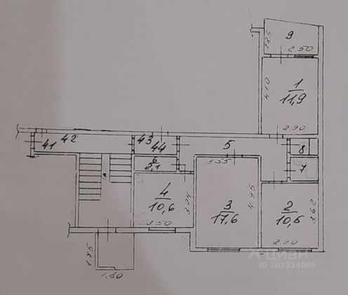 Продажа 3-комнатной квартиры 67,3 м², 1/5 этаж