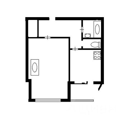 Продажа 1-комнатной квартиры 43 м², 4/5 этаж