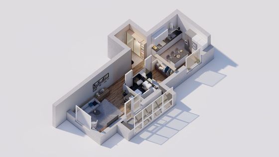 Продажа 1-комнатной квартиры 50,8 м², 1/7 этаж