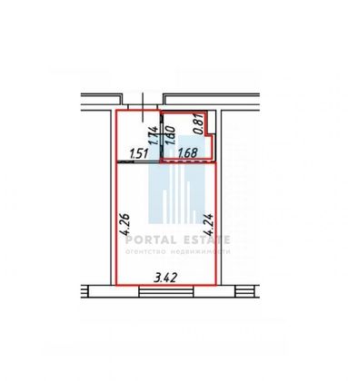 Продажа квартиры-студии 19,6 м², 20/25 этаж