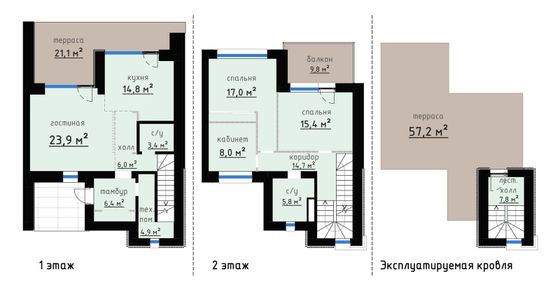 133,1 м², 3-комн. квартира, 1/1 этаж