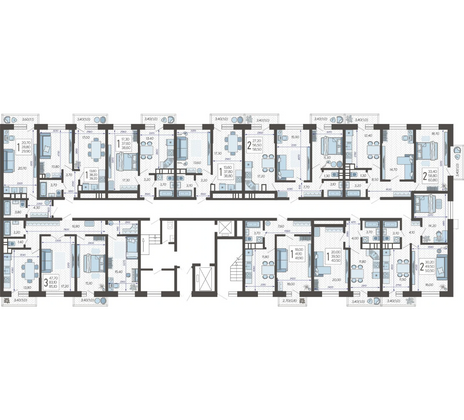 Продажа 1-комнатной квартиры 41,9 м², 1/12 этаж