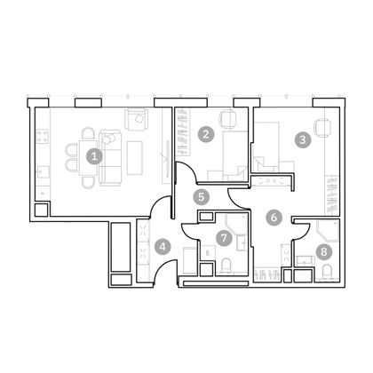 Продажа 3-комнатной квартиры 67,3 м², 2/20 этаж