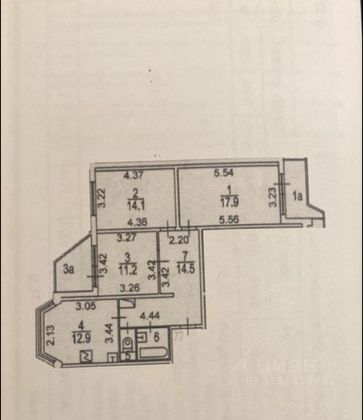 Продажа 3-комнатной квартиры 80 м², 9/14 этаж