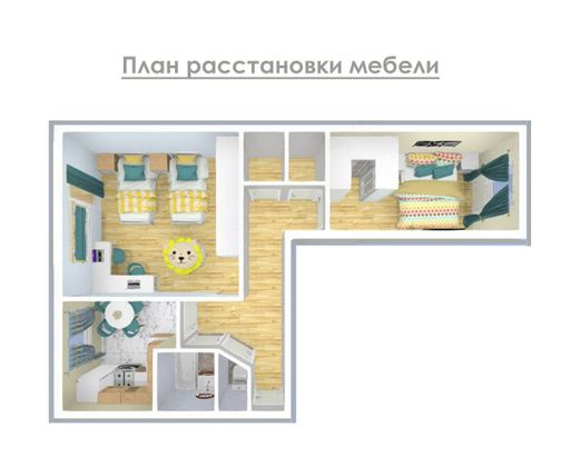 Продажа 2-комнатной квартиры 50,6 м², 3/5 этаж