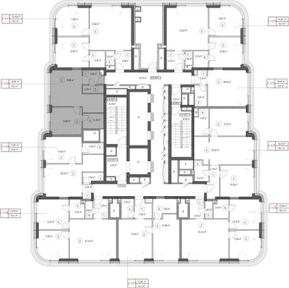 Продажа 1-комнатной квартиры 40,4 м², 48/53 этаж