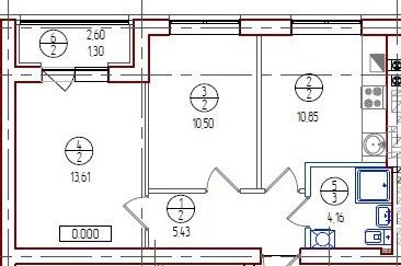 Продажа 2-комнатной квартиры 46 м², 1/4 этаж