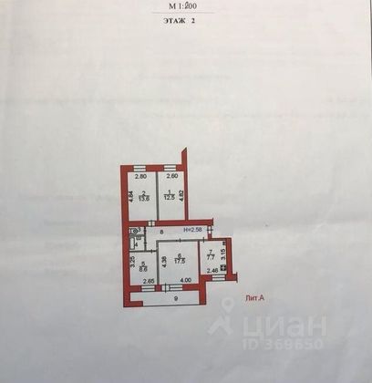 Продажа 4-комнатной квартиры 75 м², 2/9 этаж