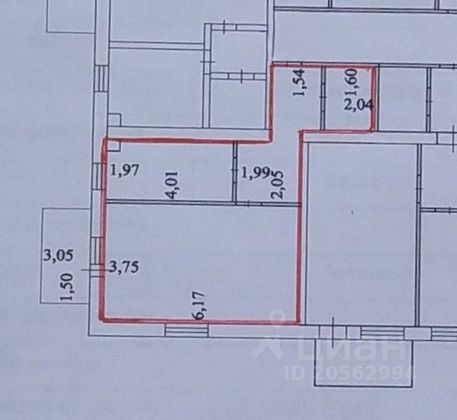 Продажа 1-комнатной квартиры 41,4 м², 2/3 этаж