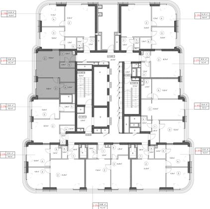 Продажа 1-комнатной квартиры 40,3 м², 41/53 этаж