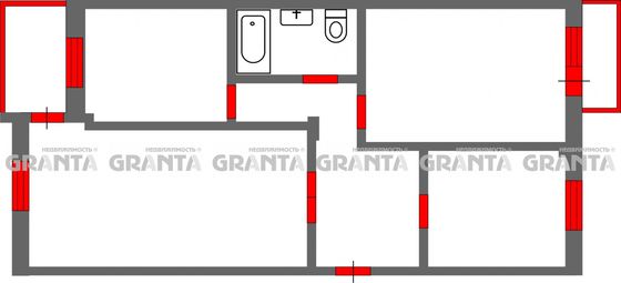 Продажа 3-комнатной квартиры 58,8 м², 4/5 этаж