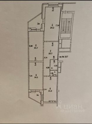 Продажа 3-комнатной квартиры 121,9 м², 15/21 этаж