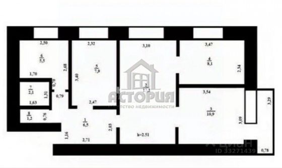 Продажа 4-комнатной квартиры 61,4 м², 5/5 этаж