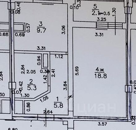 Продажа 1-комнатной квартиры 39,6 м², 6/13 этаж