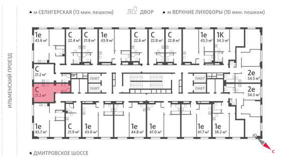 Продажа квартиры-студии 22,4 м², 32/32 этаж