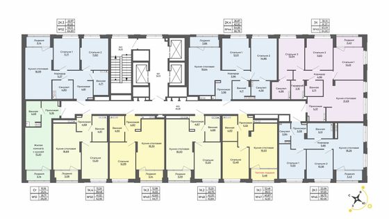 Продажа 1-комнатной квартиры 42,6 м², 6/23 этаж