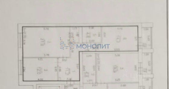 Продажа 2-комнатной квартиры 66,4 м², 4/9 этаж