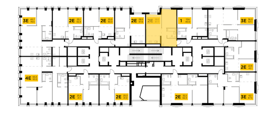 Продажа 2-комнатной квартиры 47,7 м², 22/32 этаж