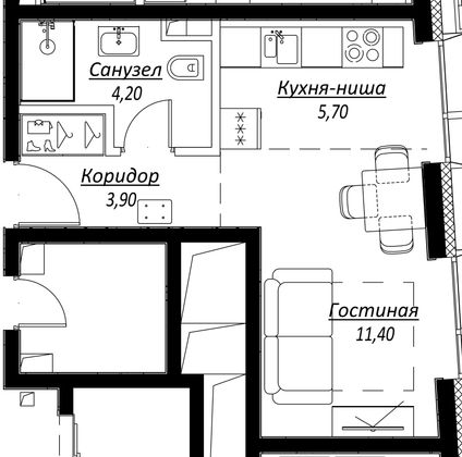 Продажа квартиры-студии 25,2 м², 7/8 этаж