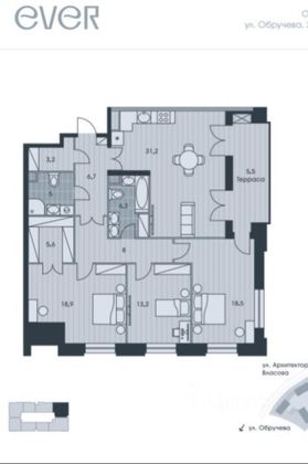 Продажа 4-комнатной квартиры 122 м², 34/34 этаж