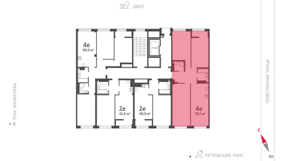 90,1 м², 3-комн. квартира, 7/8 этаж