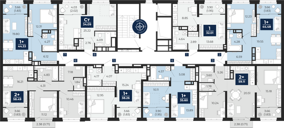 Продажа 1-комнатной квартиры 32 м², 16/23 этаж