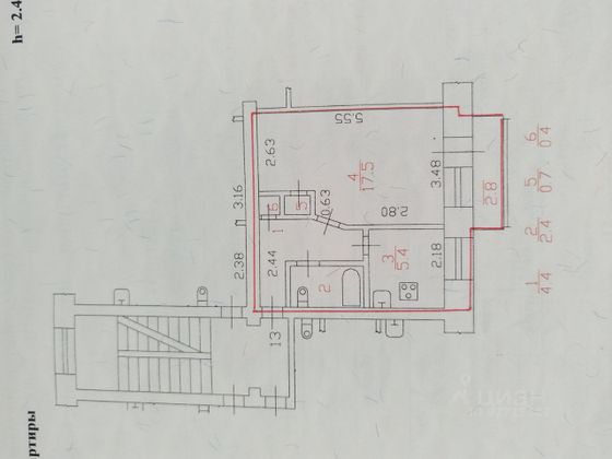 Продажа 1-комнатной квартиры 31,5 м², 4/4 этаж