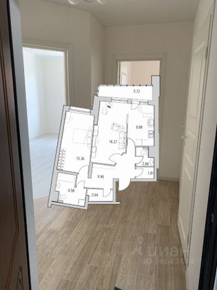 Продажа 2-комнатной квартиры 71,2 м², 2/25 этаж