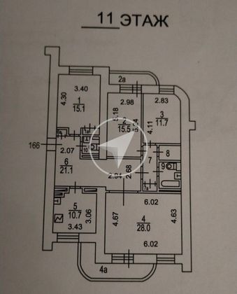 Продажа 4-комнатной квартиры 120 м², 11/13 этаж