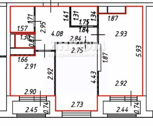 Продажа 2-комнатной квартиры 50,2 м², 26/26 этаж