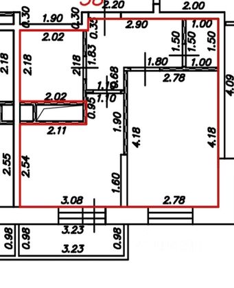 Продажа 1-комнатной квартиры 31,5 м², 16/17 этаж