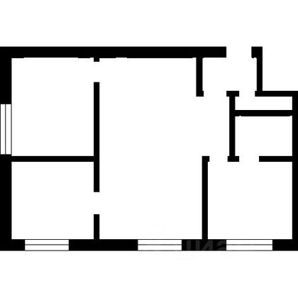 Продажа 3-комнатной квартиры 43,4 м², 1/2 этаж