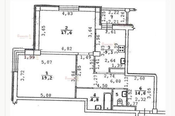 Продажа 2-комнатной квартиры 68 м², 9/13 этаж