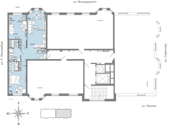 Продажа 3-комнатной квартиры 80 м², 8/15 этаж