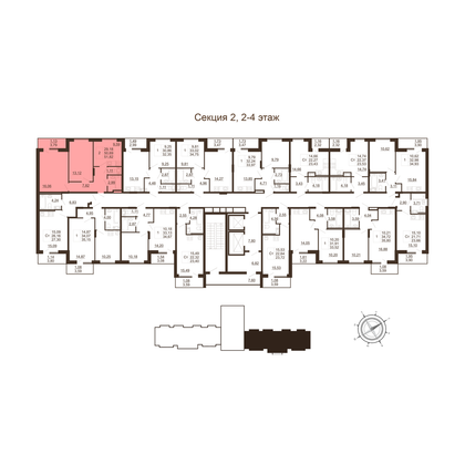 Продажа 2-комнатной квартиры 51,8 м², 8/11 этаж