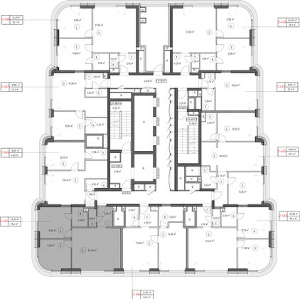 Продажа 2-комнатной квартиры 56,4 м², 51/53 этаж