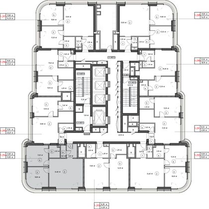 Продажа 2-комнатной квартиры 55 м², 32/53 этаж