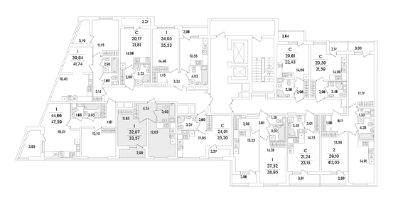 Продажа 1-комнатной квартиры 33,6 м², 3/17 этаж