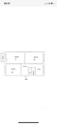 Продажа 3-комнатной квартиры 63 м², 2/6 этаж