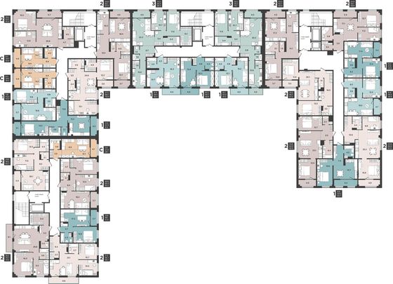 Продажа 1-комнатной квартиры 43,6 м², 7/12 этаж