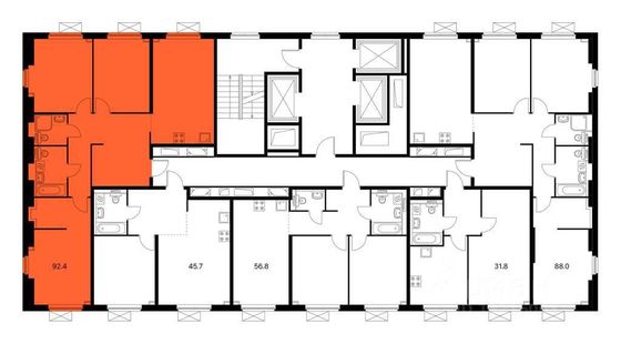Продажа 3-комнатной квартиры 92,4 м², 33/33 этаж